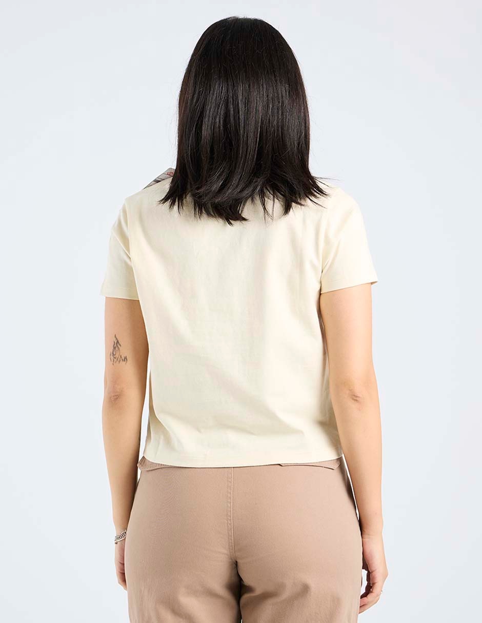 Playera manga corta cuello redondo para mujer 6