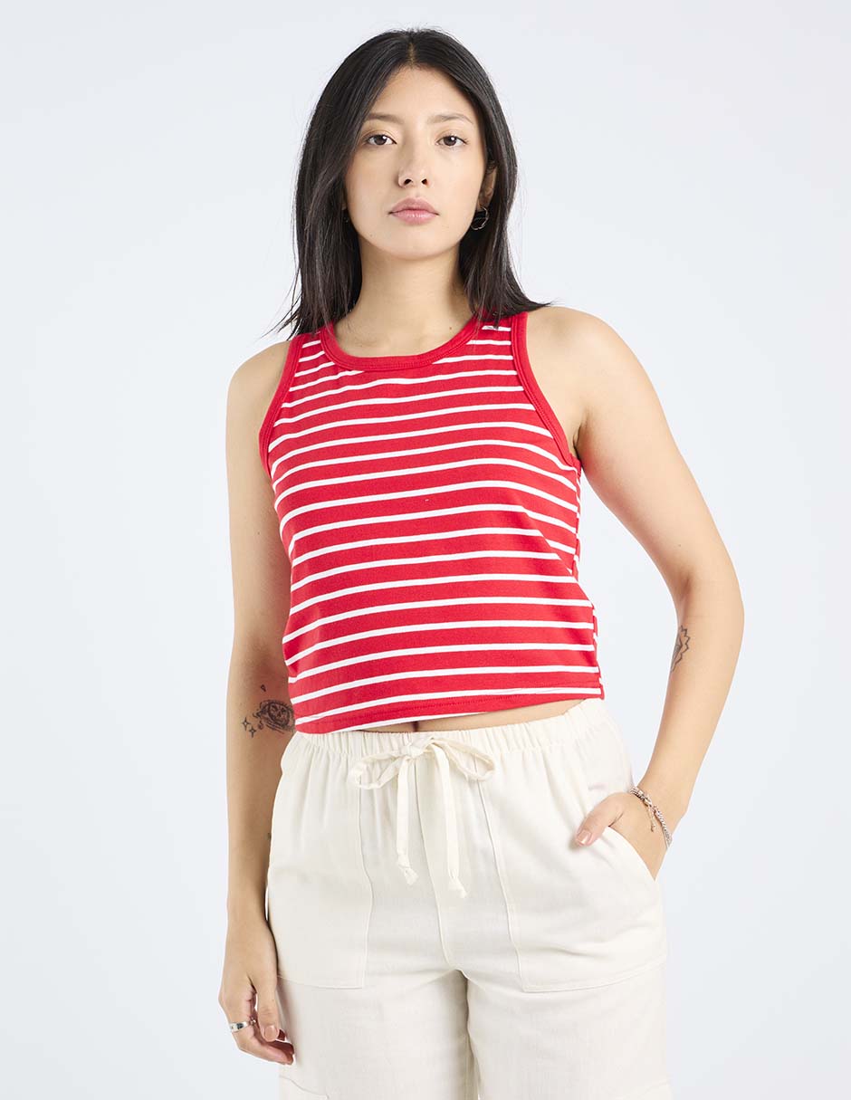 Top cuello rendondo Top cuello rendondo