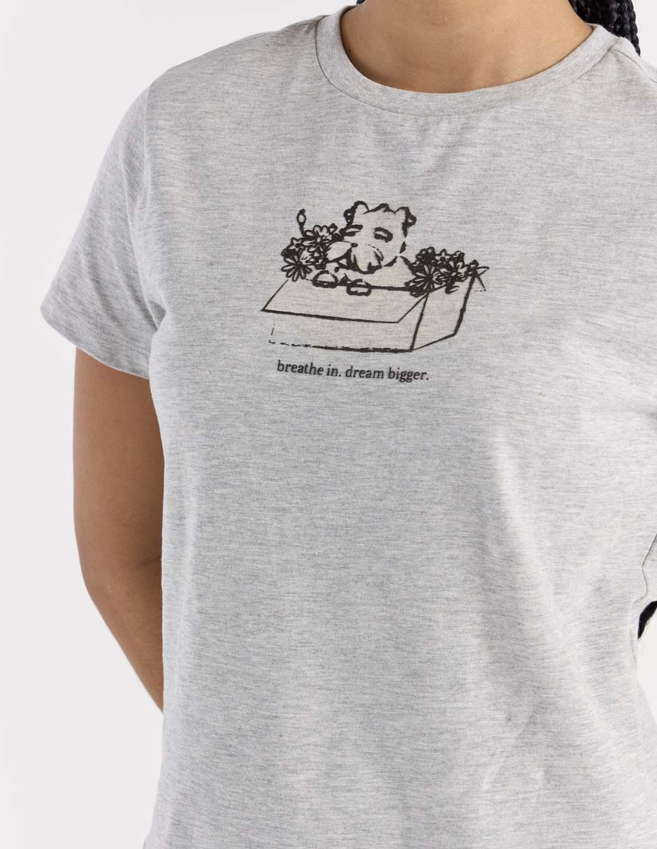 Playera manga corta redondo para mujer 4