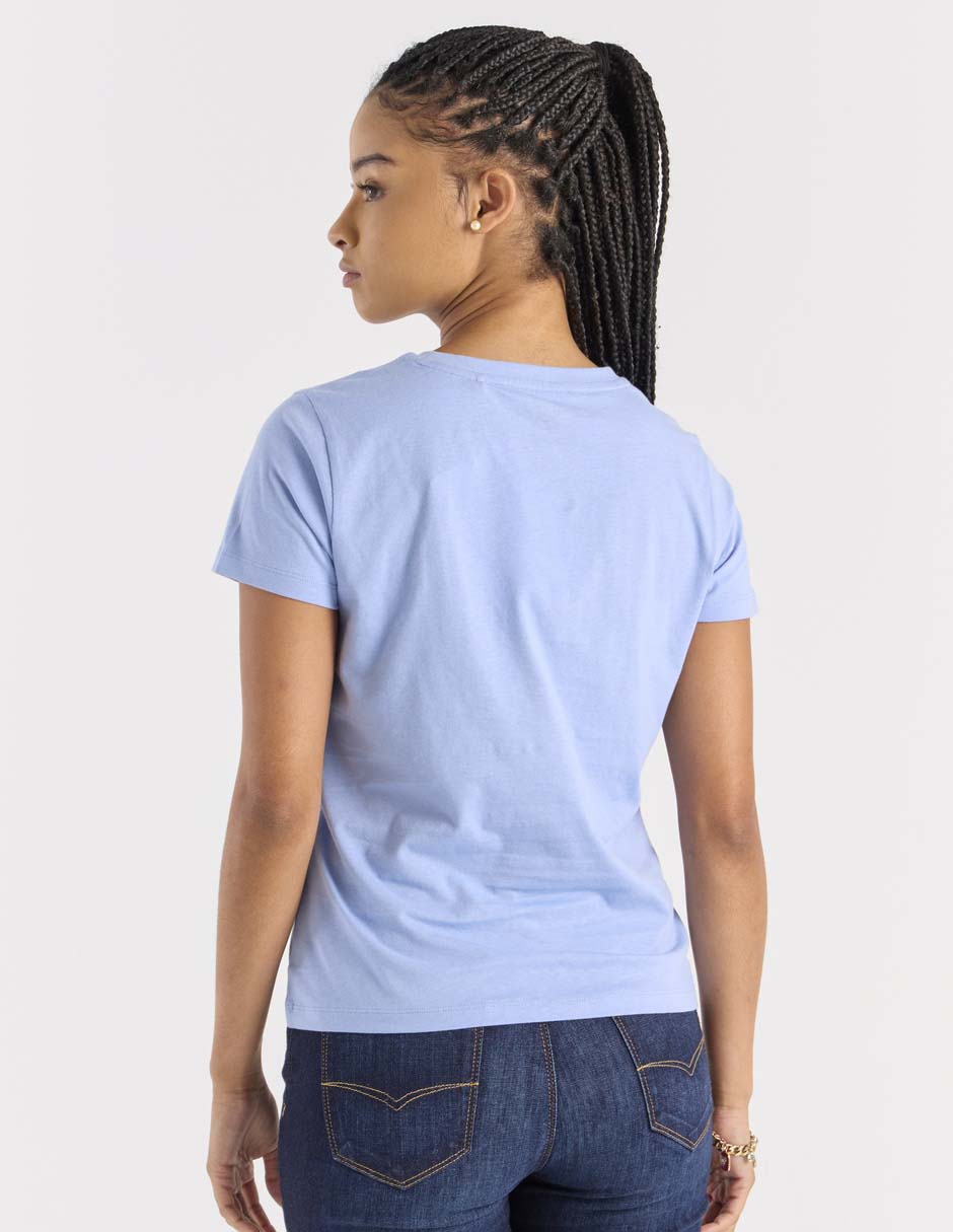 Playera manga corta cuello redondo para mujer 2