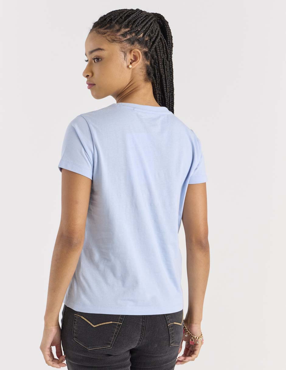 Playera manga corta cuello redondo para mujer 2