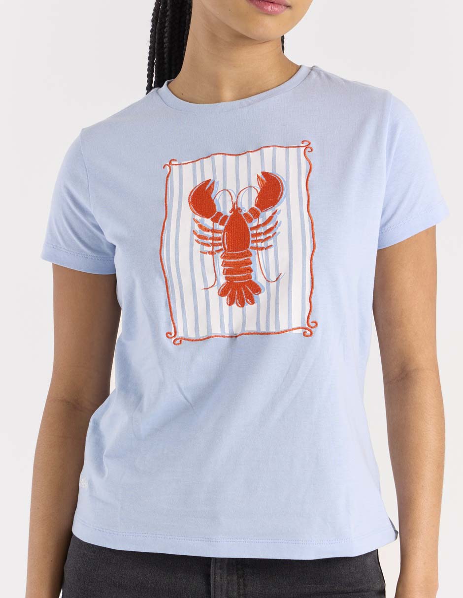 Playera manga corta cuello redondo para mujer 4