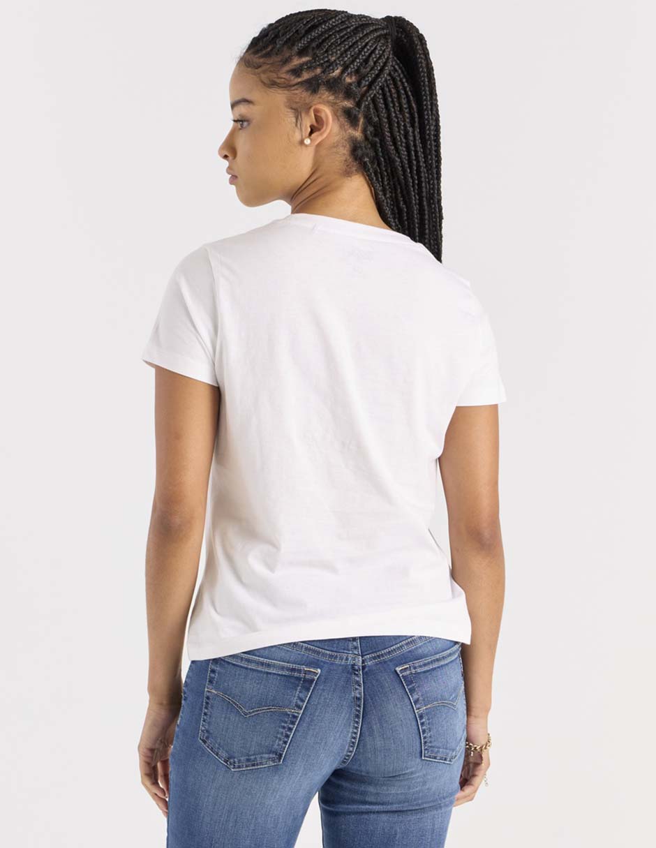 Playera manga corta cuello redondo para mujer 2