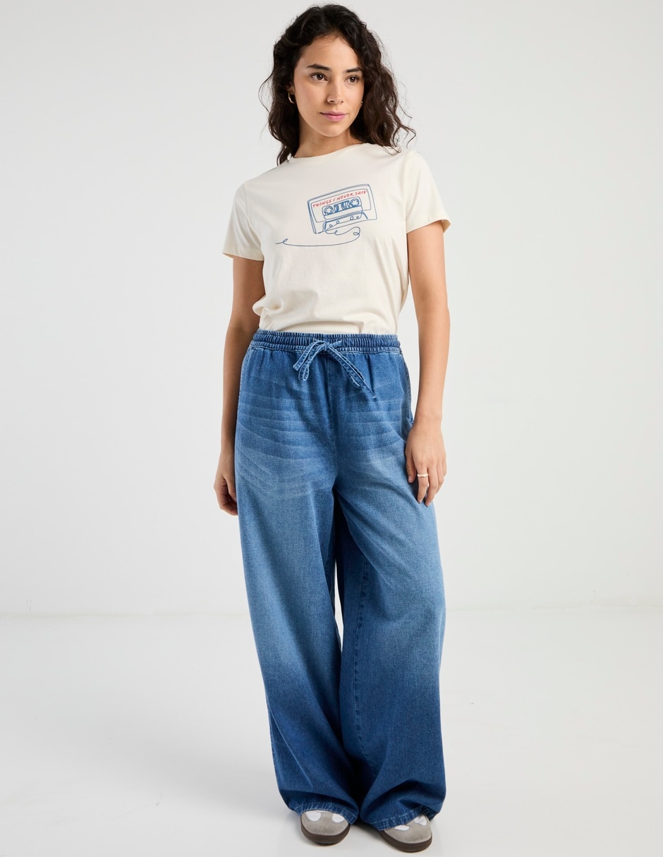 Playera manga corta Mossimo cuello redondo para mujer 3