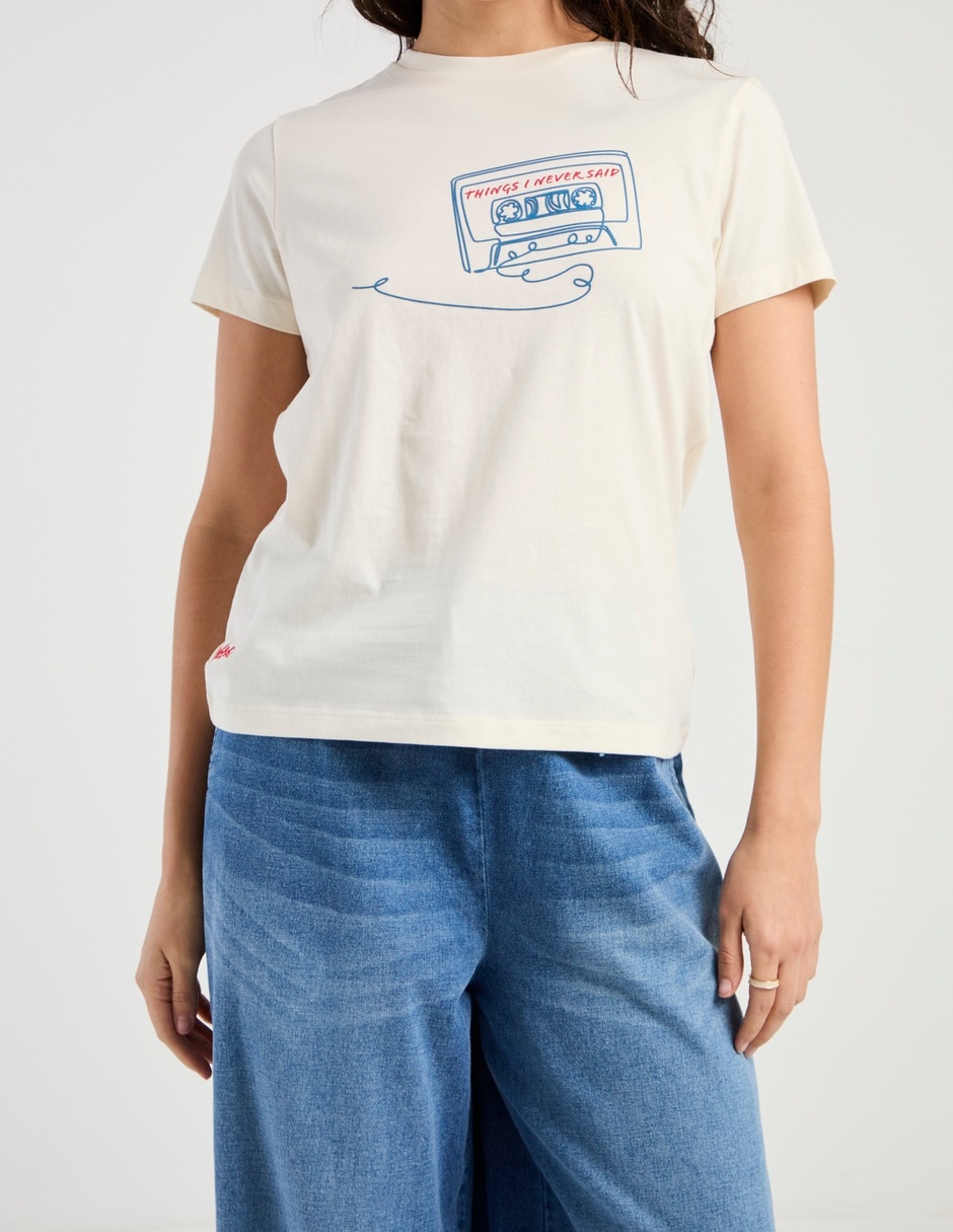 Playera manga corta Mossimo cuello redondo para mujer 5