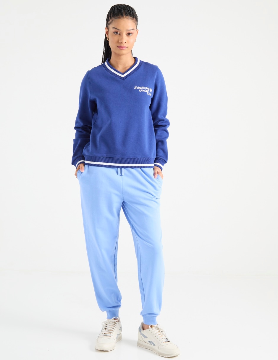 Pants regular con jareta para mujer 3
