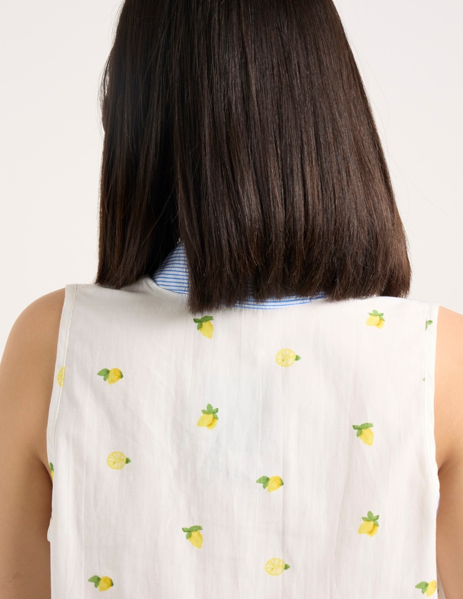 Blusa sin manga para mujer 5