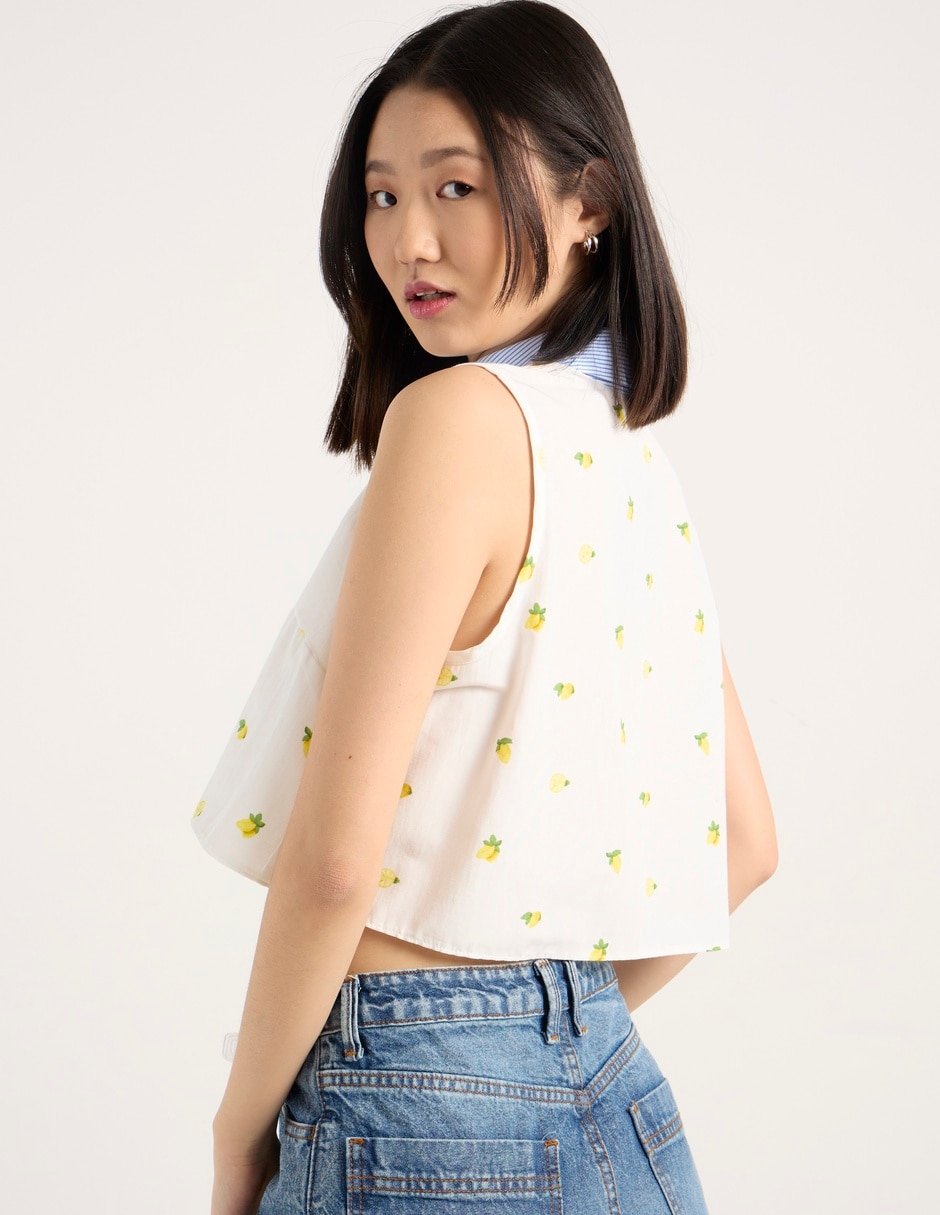 Blusa sin manga para mujer 6