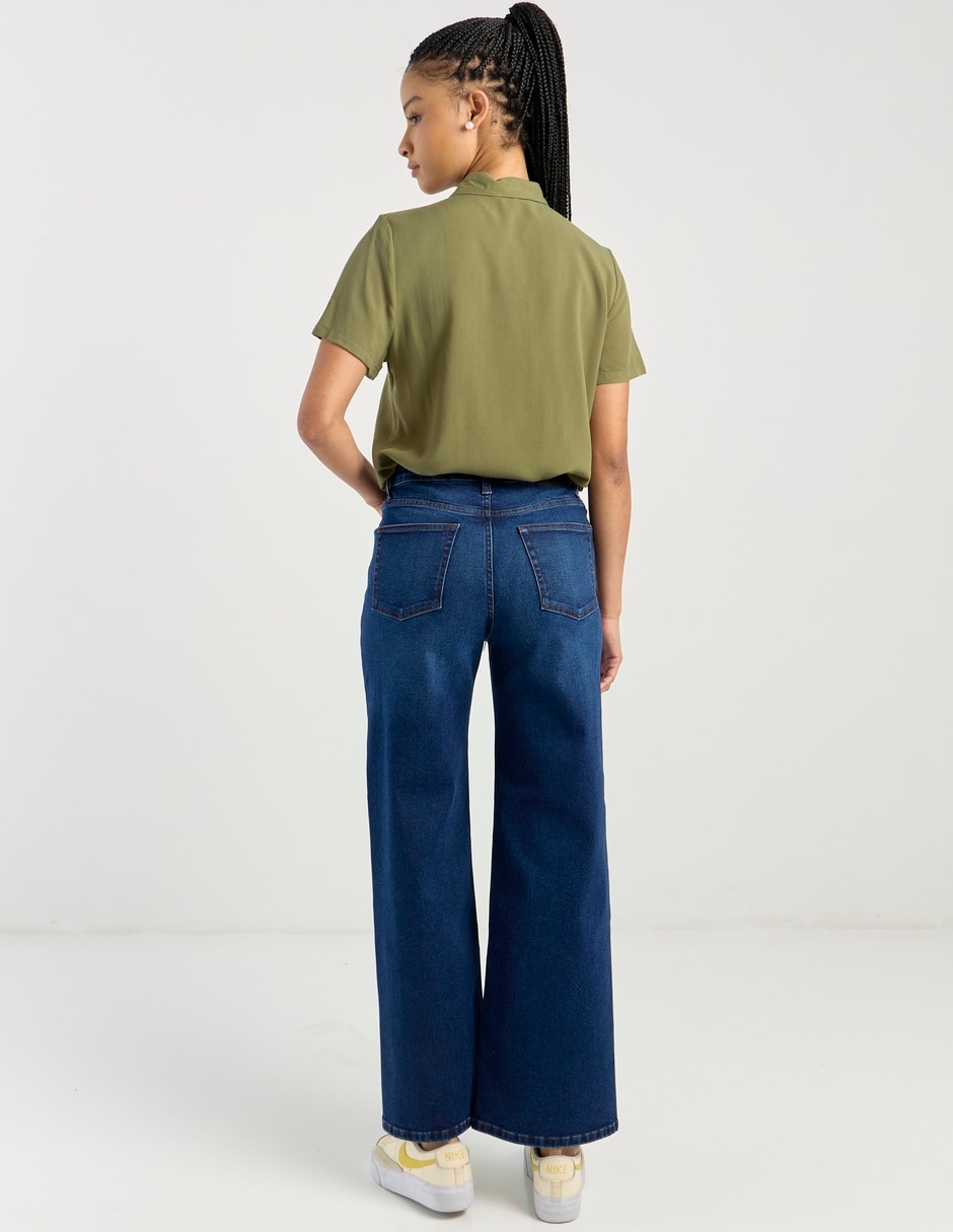 Jeans wide lag para mujer 2