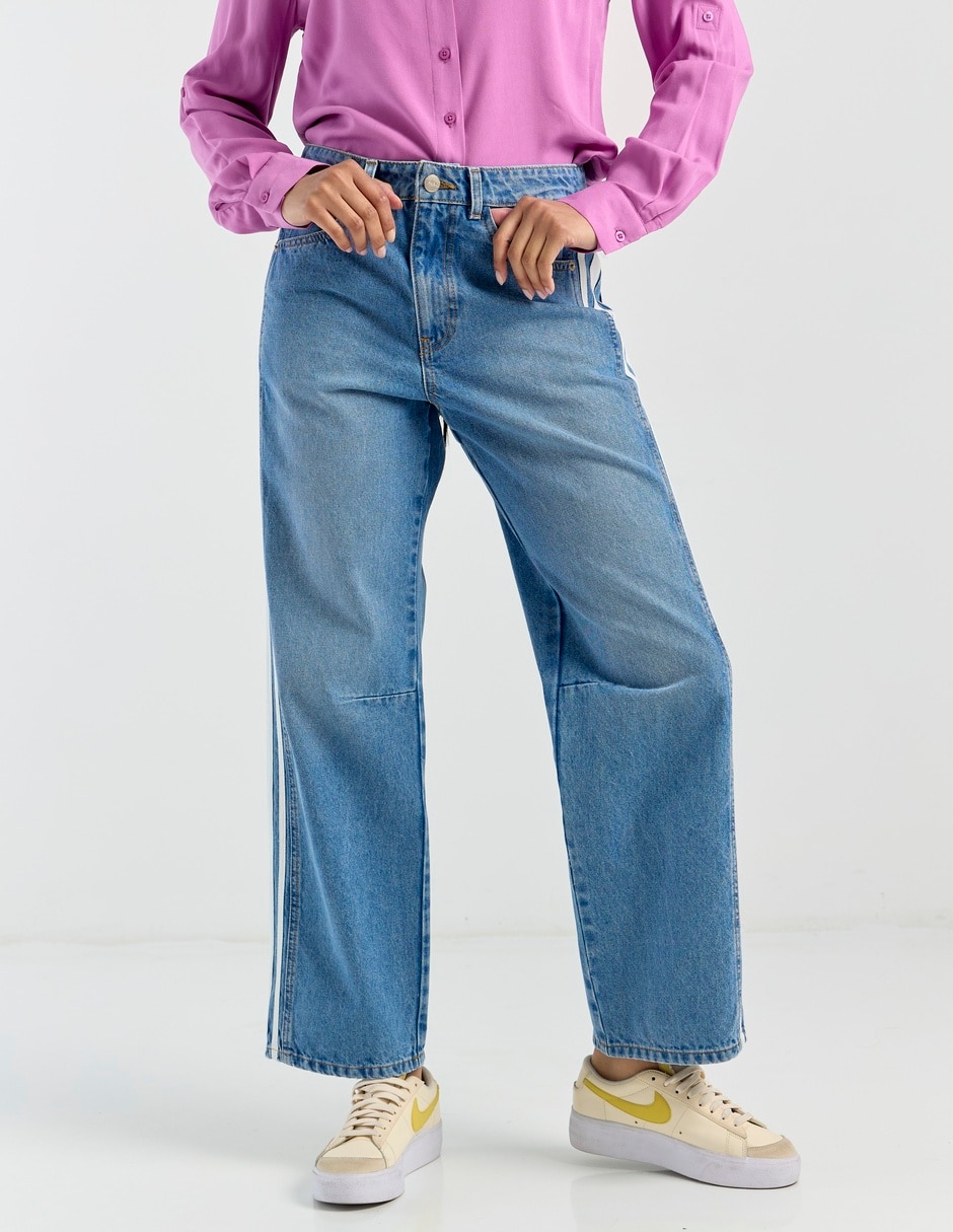 Jeans easy pant wide leg para mujer 2
