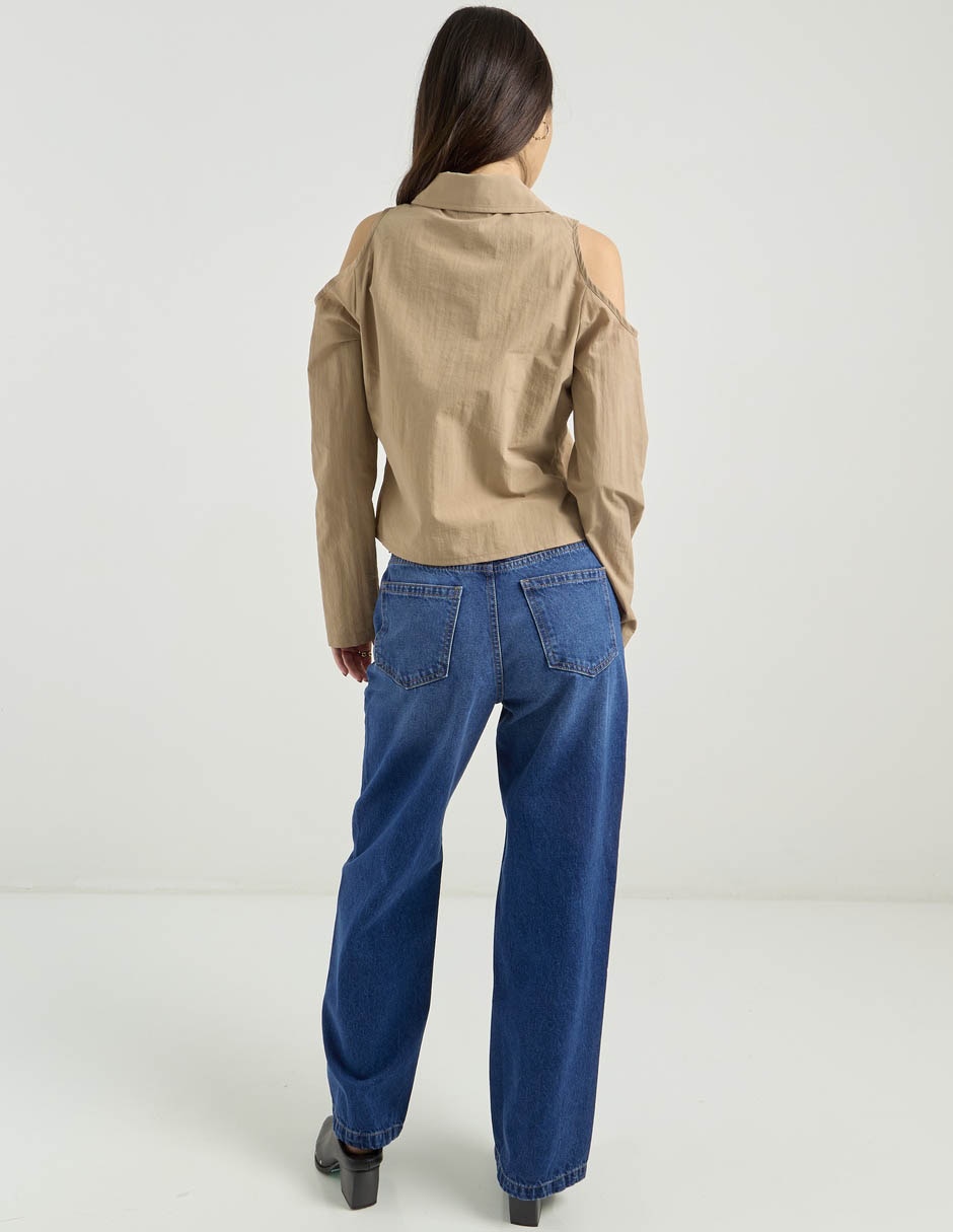 Jeans wide leg para mujer 2
