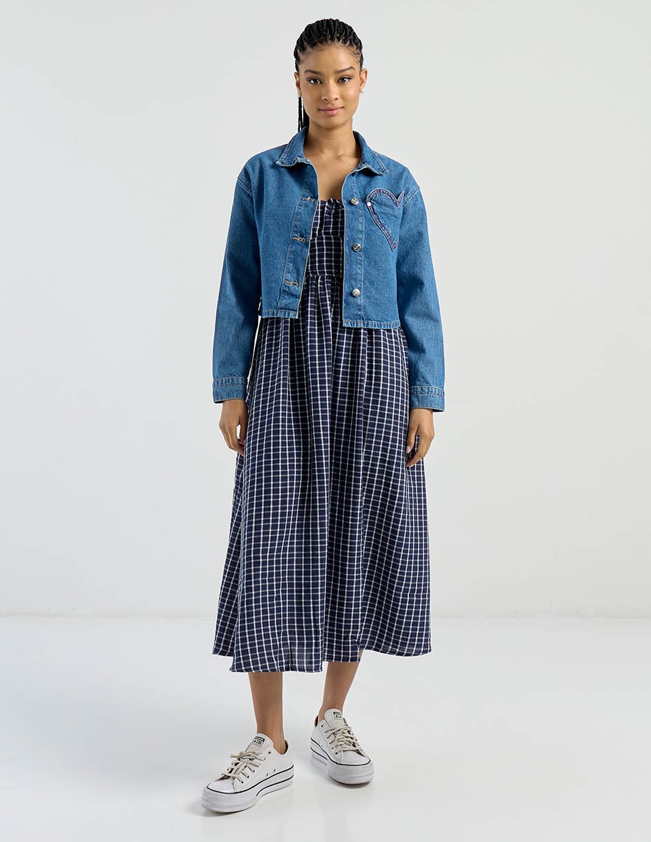 Chamarra casual de mezclilla para mujer 3
