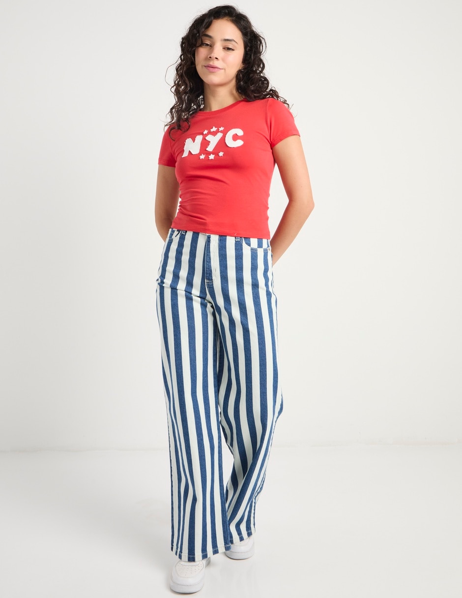Pantalón relaxed wide leg para mujer 3