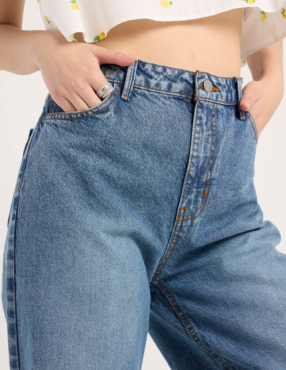 Jeans flare cintura para mujer 5