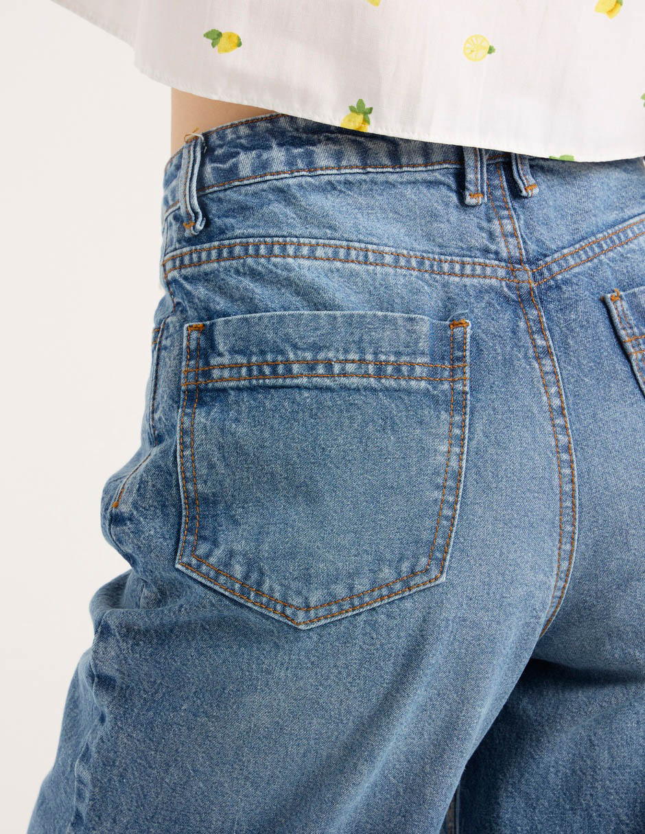 Jeans flare cintura para mujer 2