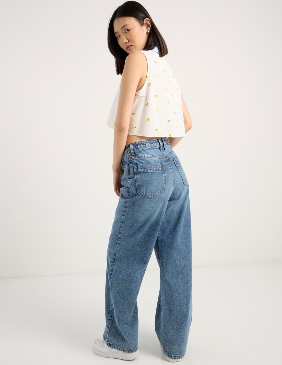 Jeans flare cintura para mujer 6